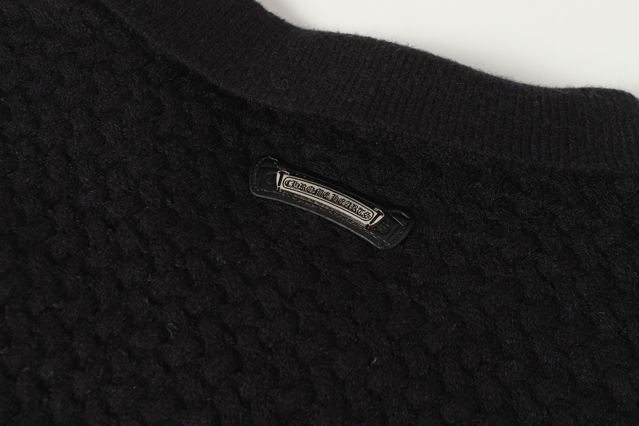 Gothic Cross Knit Cardigan - Black Grey Streetwear Jacket 904